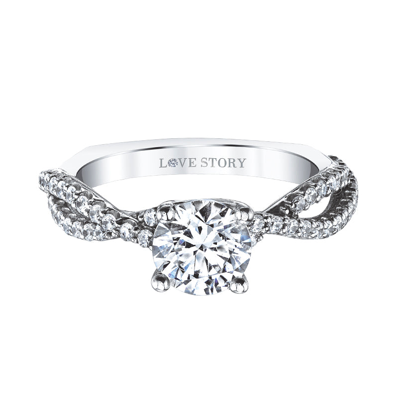 infinity engagement ring by love story