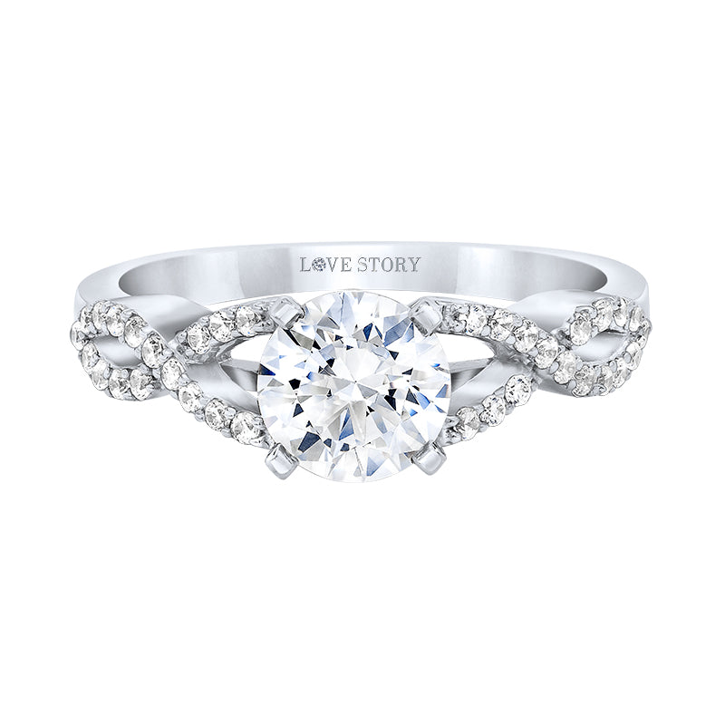 infinity engagement ring by love story