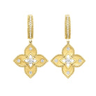 14kt yellow gold diamond 1/3ctw earring