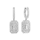 14kt white gold diamond 1 1/2ctw earring