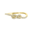 14kt yellow gold diamond 1/8ctw ring