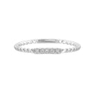 10kt white gold diamond 1/20ctw ring