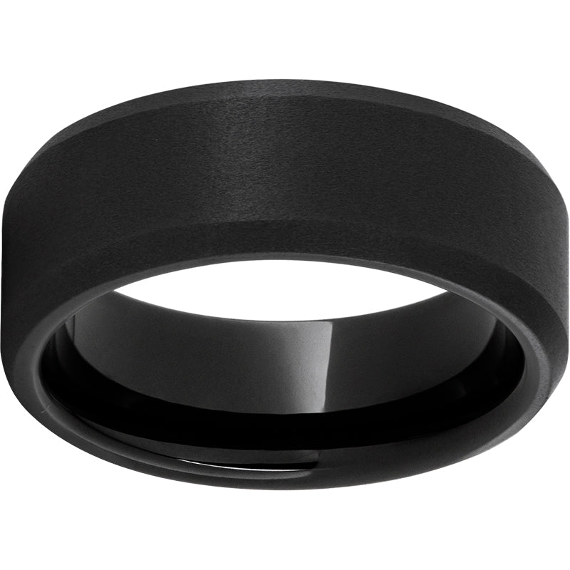 black diamond ceramic™ beveled edge band with sandblast finish