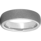 serinium® domed band with sandblast finish