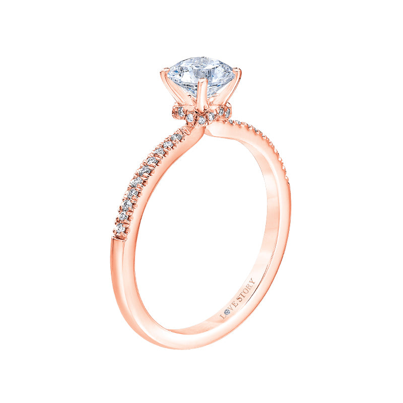 diamond engagement ring by love story