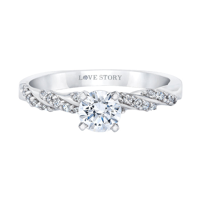 diamond engagement ring by love story