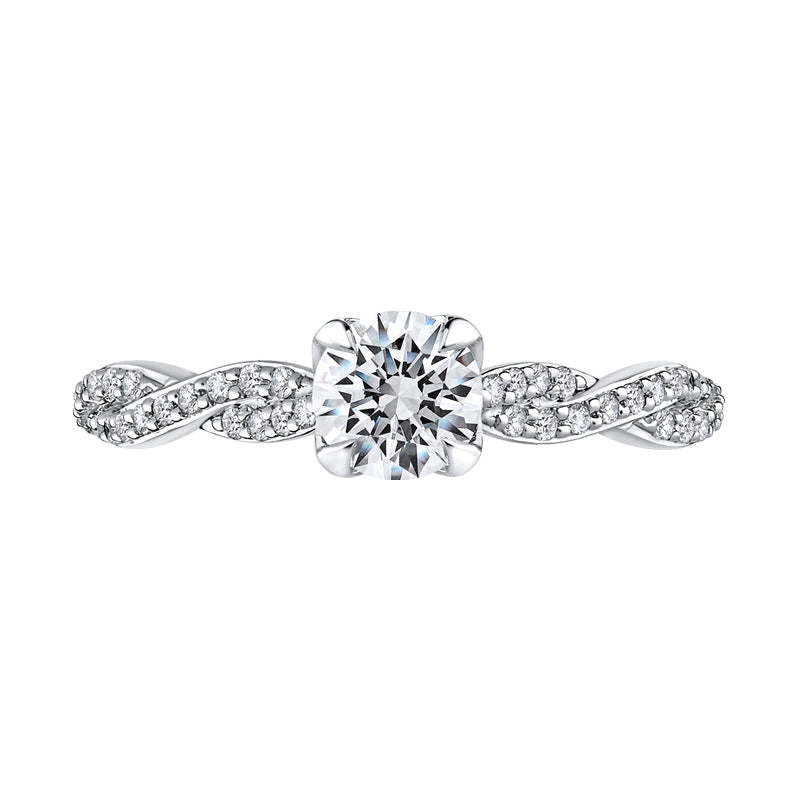 diamond semi-mount engagement ring by love story